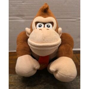 Nintendo Super Mario Bros Donkey Kong Plush Soft Stuffed Animal 10" DK